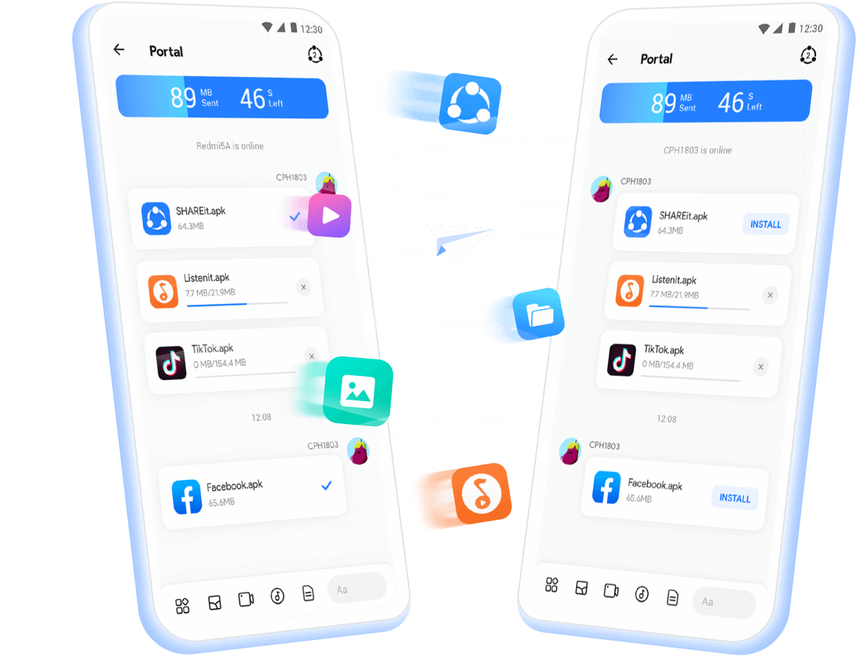 SHAREit Lite App Interface
